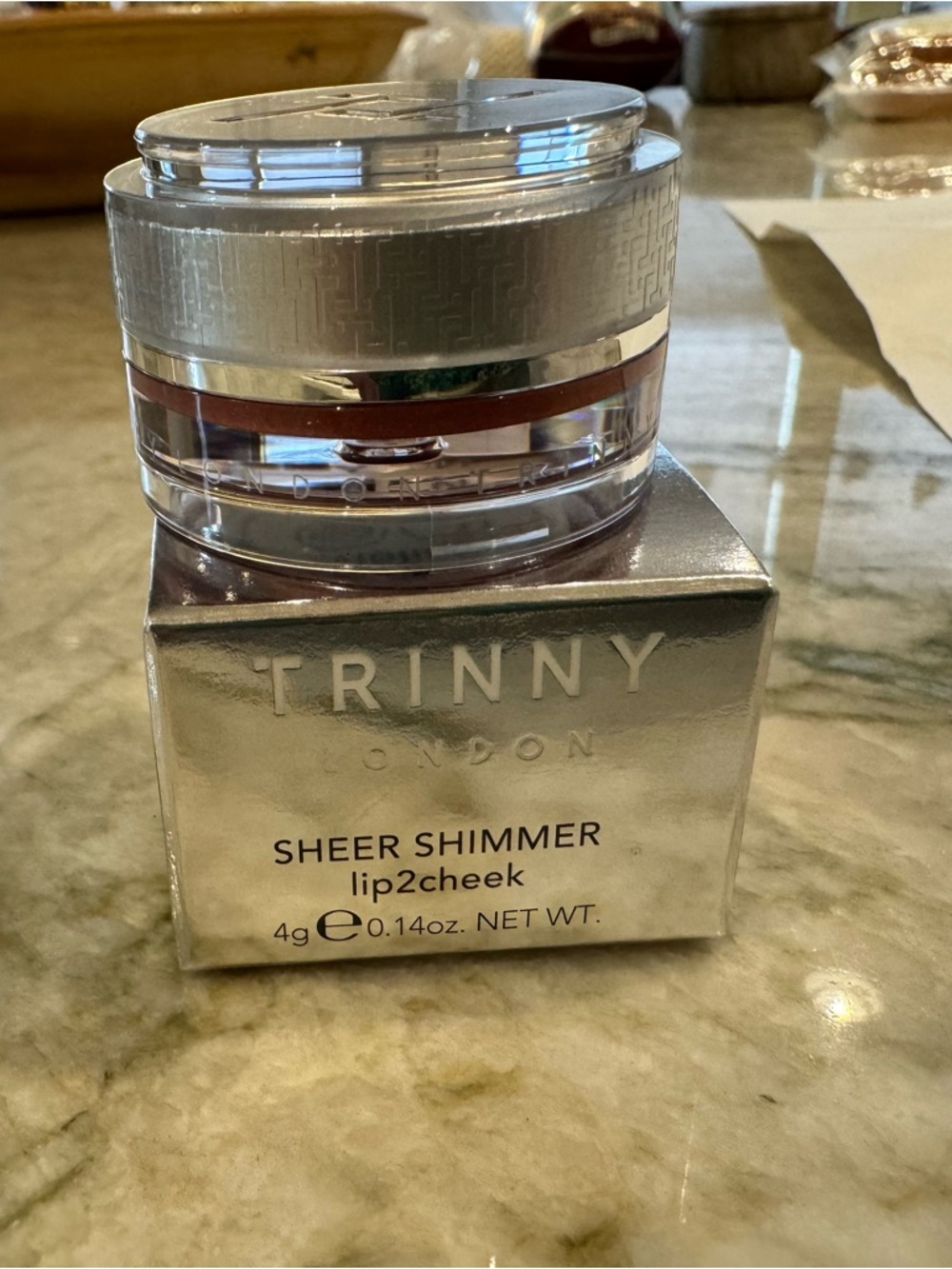 TRINNY London Sheer Shimmer lip2cheek - Violine NIB